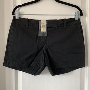LOFT Black 100% Cotton 3.5” Inseam Shorts Size 4P New With Tag
